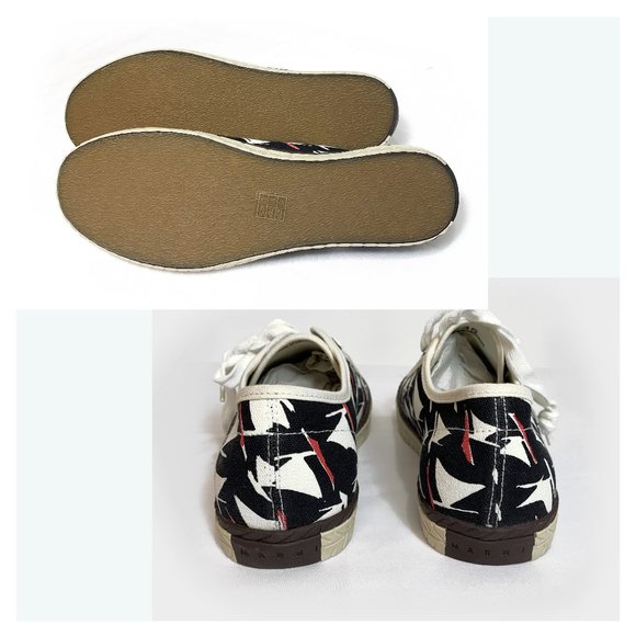 MARNI  Printed Canvas Sneakers - Picture 3 of 5